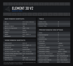 Element3d v2 HotKeys